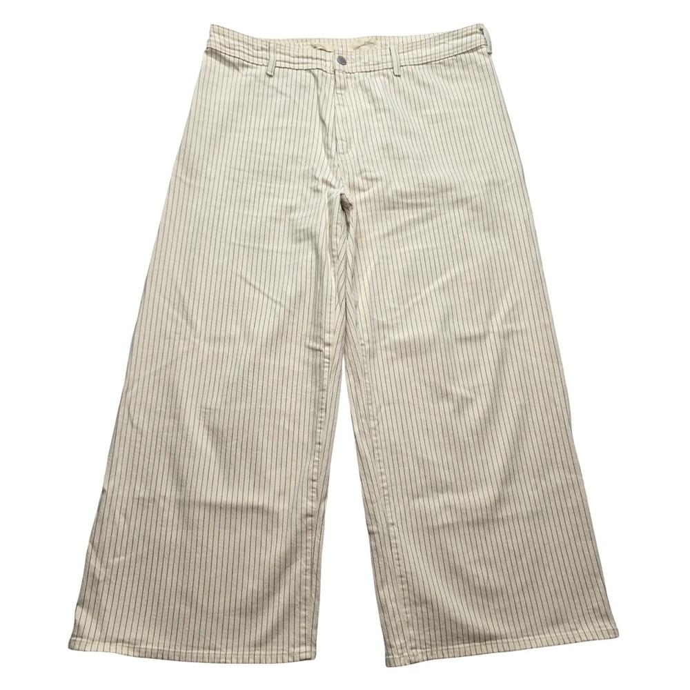 Universal Thread Pinstripe Wide Leg Cropped Pants Casual Women’s 17R‎